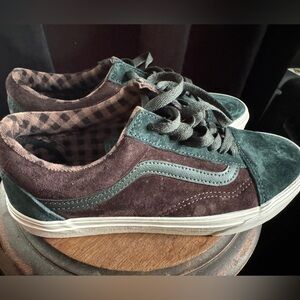 Vans Suede Green and Brown Unisex Sneakers